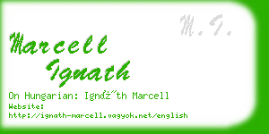 marcell ignath business card